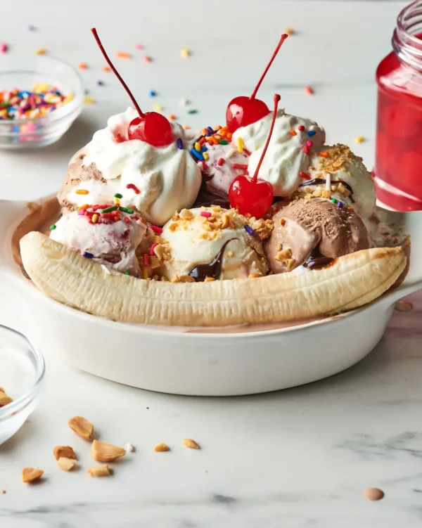 Banana Berry Split Sundae