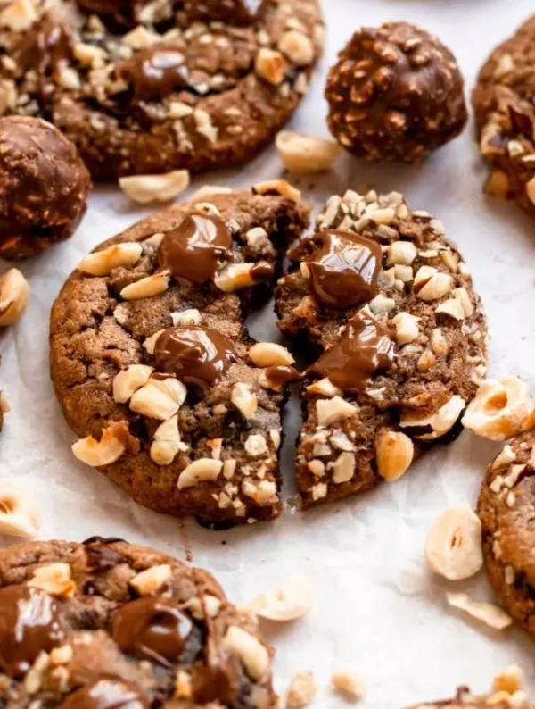 Ferrero Rocher Cookie Pie